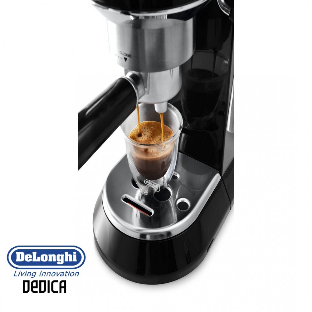 DeLonghi EC680BK Dedica Espresso And Cappuccino Machine 15 Bar Pressure ...